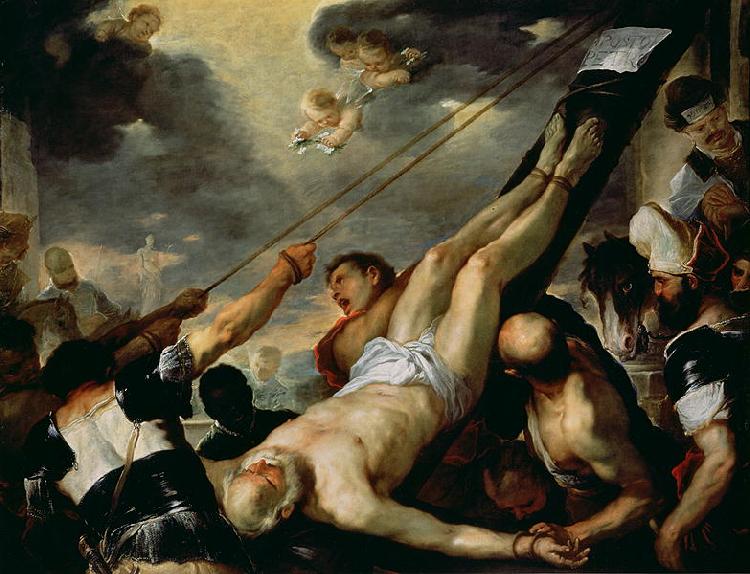 Luca Giordano Crucifixion of St Peter France oil painting art